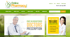 Desktop Screenshot of onlinepharmacyinuk.com